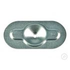 Drukverdeelplaat ovaal 82x40 mm, verpakking van 500 stuks